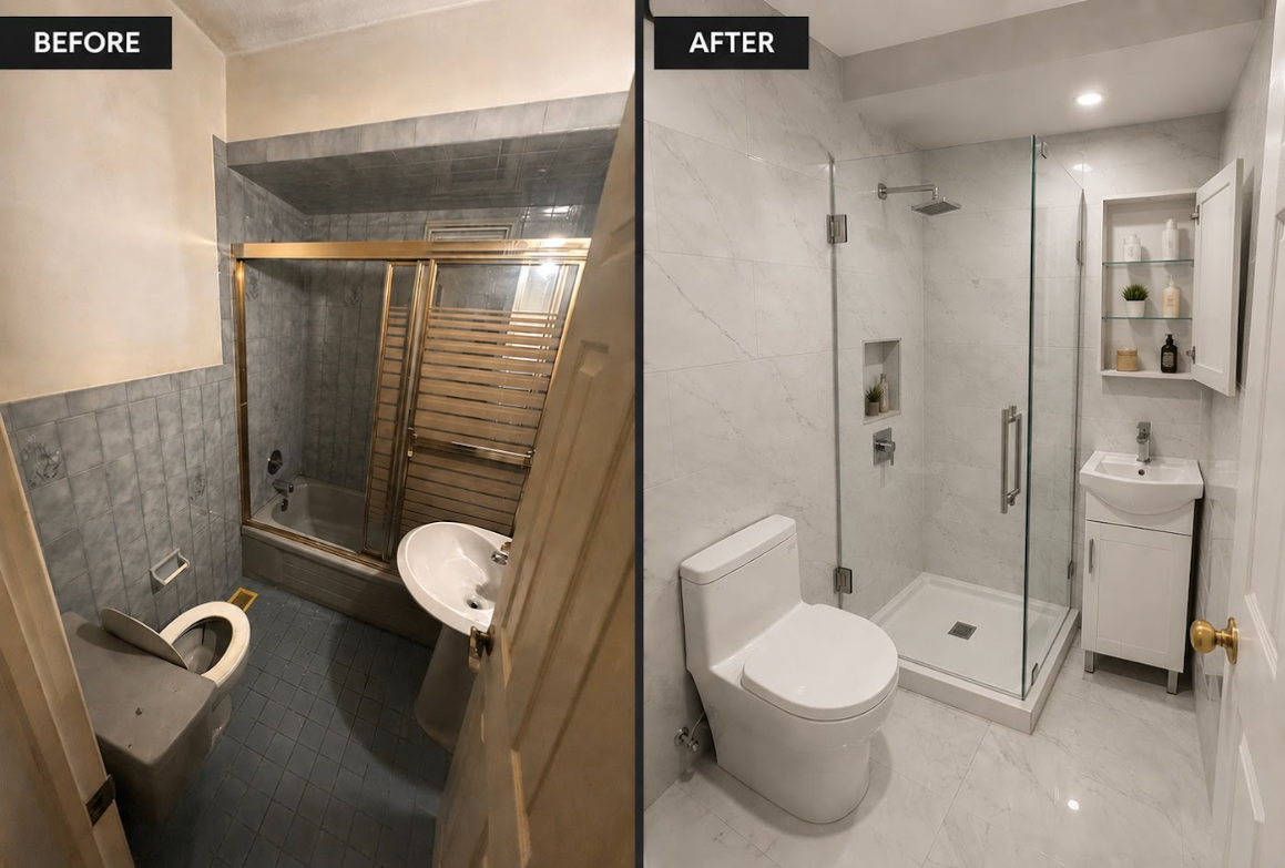 Bathroom Remodel — Before & After